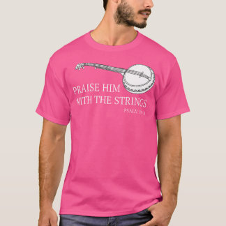 Camiseta Banjo Louva-O Com As Cordas Violão