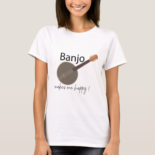 Camiseta Banjo Me Faz Feliz (Frente)
