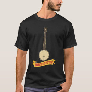 Camiseta Banjo Old Time Open Back Clawhammer Banjo Bum Ditt