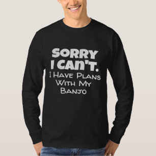 Camiseta Banjo Para Jogadores E Música