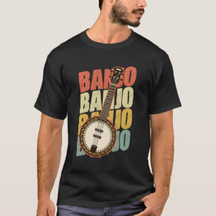 Camiseta Banjo Player Bluegrass Música Folk Banjo