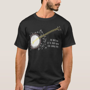 Camiseta Banjo Player Music Notes Bluegrass Stringband