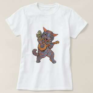 Camiseta Banjo Playing Cat