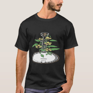 Camiseta Banjo Vine Flowers Vintage Música Acústica Artísti