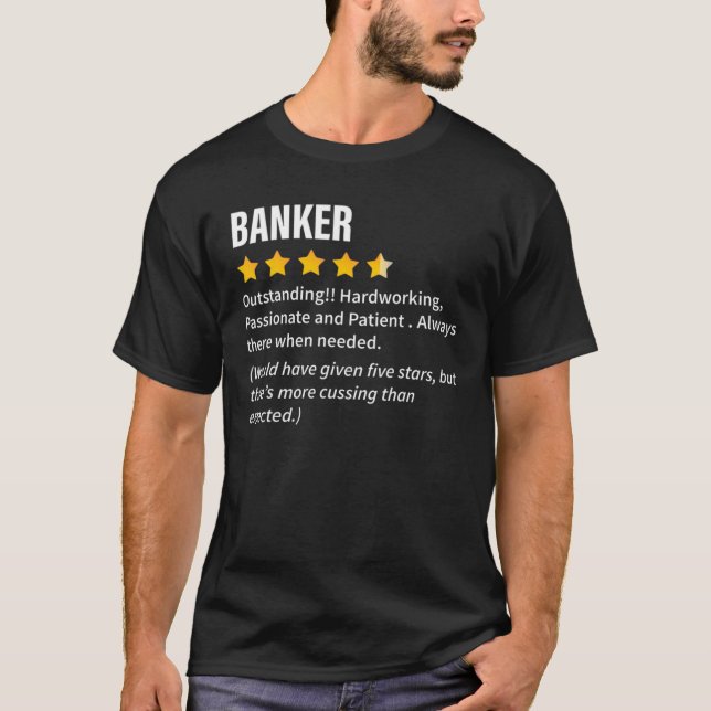 Camiseta Banker Definition Tee Funny Banker Cool Idea (Frente)