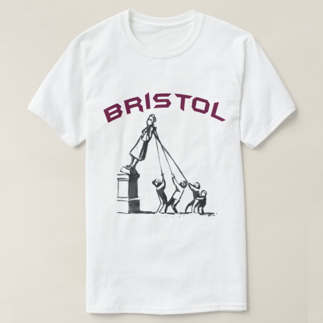 Camiseta Banksy Bristol, Colstons Statu Shirt, Vintage Sh (Frente do Design)