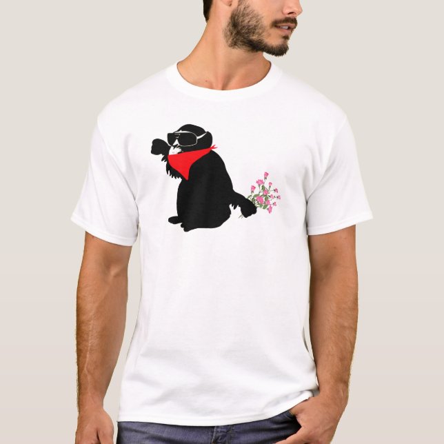 Camiseta banksy monkey (Frente)