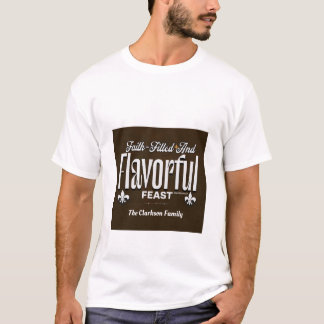 Camiseta Banquete cheio de fé e achatado - Colossianos 3:17