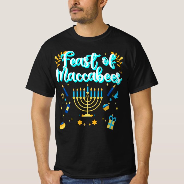 Camiseta Banquete De Macabees | Festival de Hanukkah (Frente)