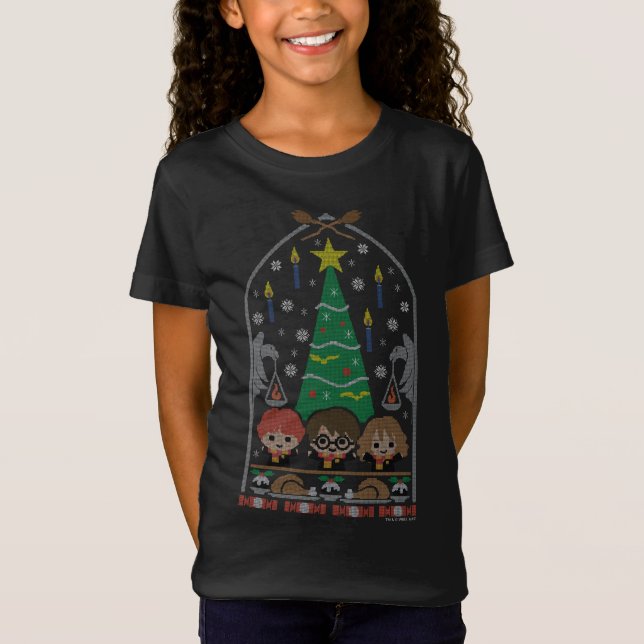 Camiseta Banquete de Natal HOGWARTS™ Cross-Stitch (Frente)