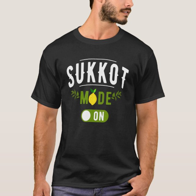 Camiseta Banquete de Tabernáculos com Lulav e Etrog ou Sukk (Frente)