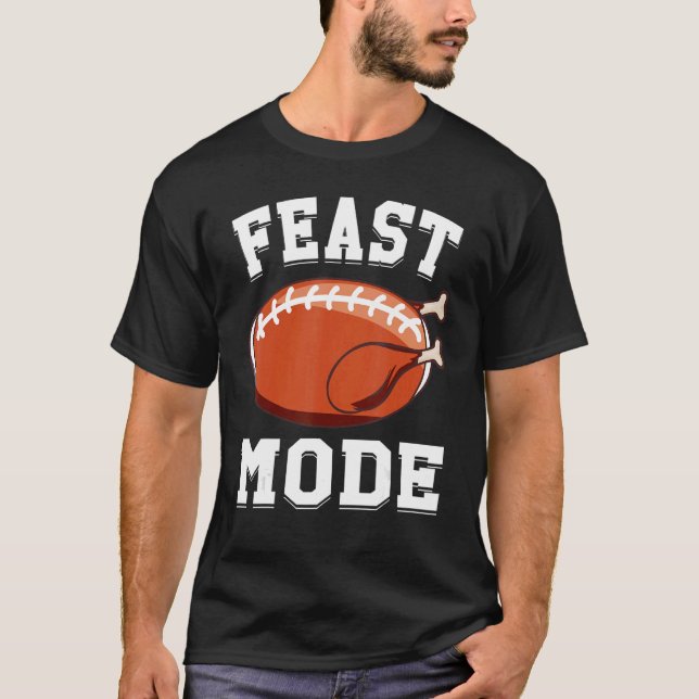 Camiseta Banquete Mode Futebol Turquia Ação de Graças Homen (Frente)