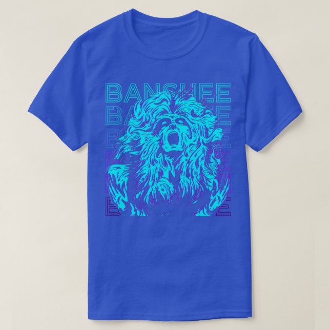 Camiseta Banshee Irish Legends Folklore Retro Banshee Gift (Frente do Design)