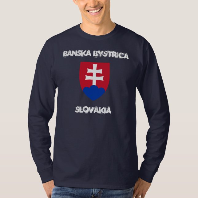 Camiseta Banska Bystrica, Eslováquia com casaco de armas (Frente)