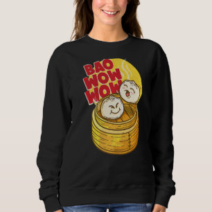 Camiseta Bao Wow Baozi Comida chinesa calça soma vapor asiá