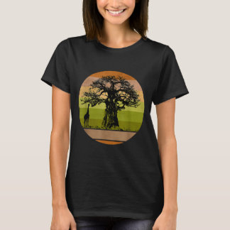 Camiseta Baobab Tree Giraffe African Giraffe