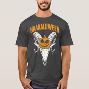 Camiseta Baphomet Lazy Halloween Figurume Assustador Gótico