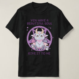 Camiseta Baphomet Me Dê Sua Alma Cuta Kawaii