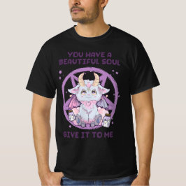 Camiseta Baphomet Me Dê Sua Alma Cuta Kawaii