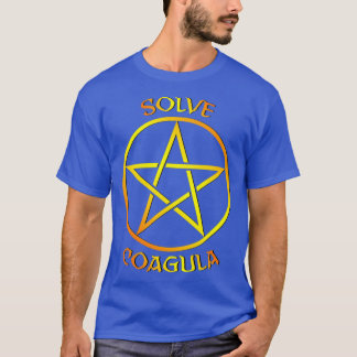 Camiseta Baphomet Pentagram Solve Coagula Orange