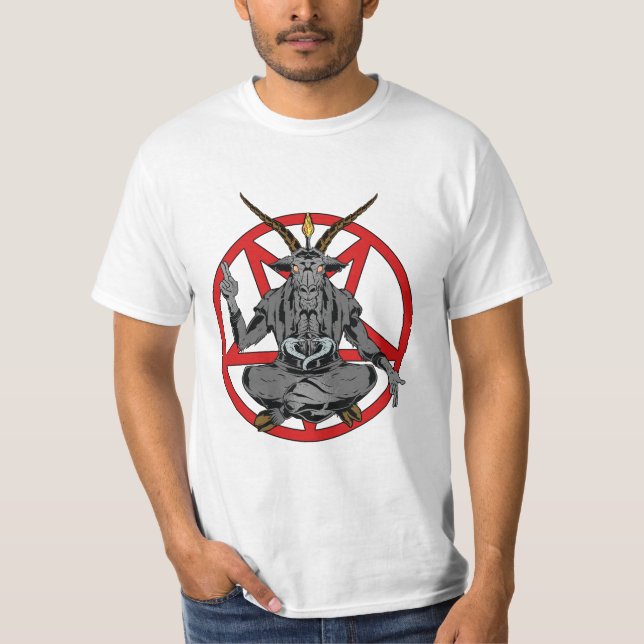 Camiseta Baphomet roi de l'enfer  (Frente)