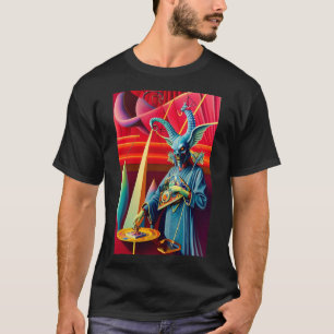 Camiseta Baphomet tira a fantasia de isca