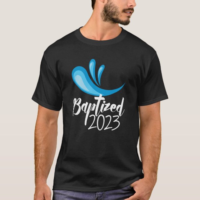 Camiseta Baptized in Christ 2023 RCIA Catholic Baptism of t (Frente)