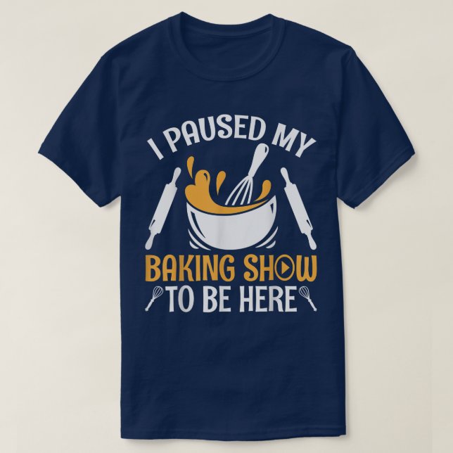 Camiseta Baqueamento Engraçado mostra padeiro e pasteleiro (Frente do Design)