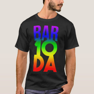 Camiseta BAR 10 DA Barman PRIDE Rainbow Funny Bartender