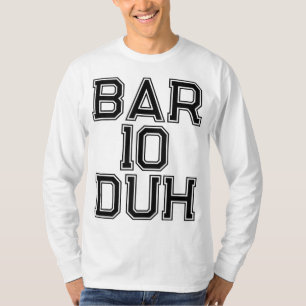 Camiseta Bar 10 Duh Barman Presente Barman Engraçado Álcool