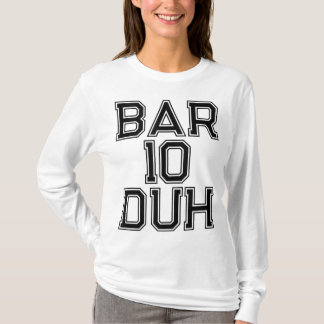 Camiseta Bar 10 Duh Barman Presente Barman Engraçado Álcool