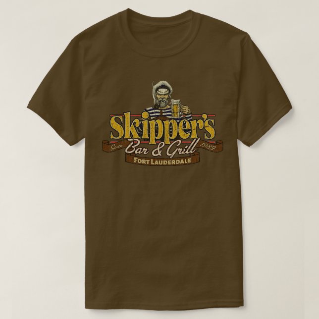 Camiseta Bar & Bar 1989 do Dive Skippers (Frente do Design)