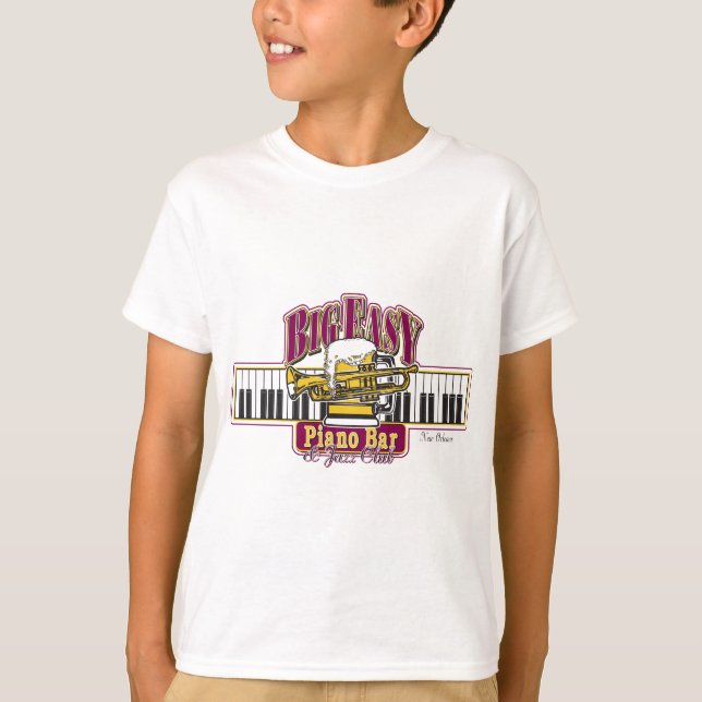 Camiseta BAR BIG-EASY-Piano- (Frente)
