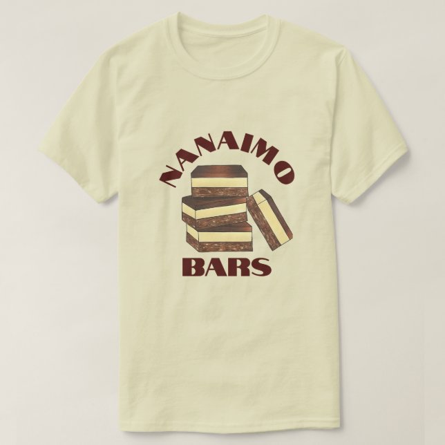 Camiseta Bar canadense Nanaimo BC Canada Bakery Comida (Frente do Design)
