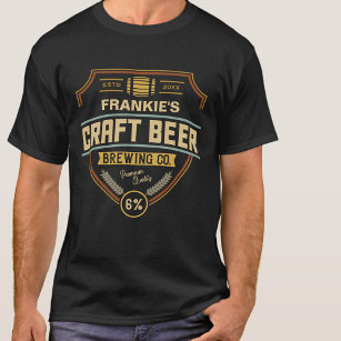 Camiseta Bar da empresa de criação de etiquetas de cerveja 