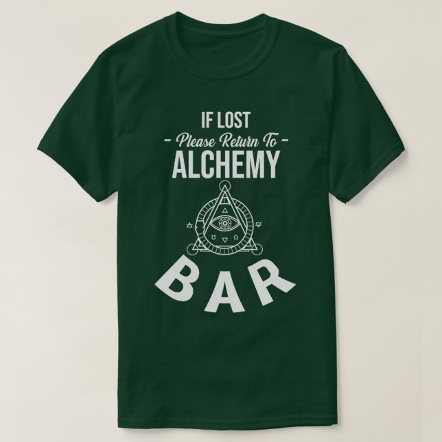 Camiseta Bar de alquimia (Frente do Design)