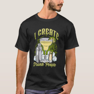Camiseta Bar De Barman Para Barman Eu Crio Pessoas Bebados