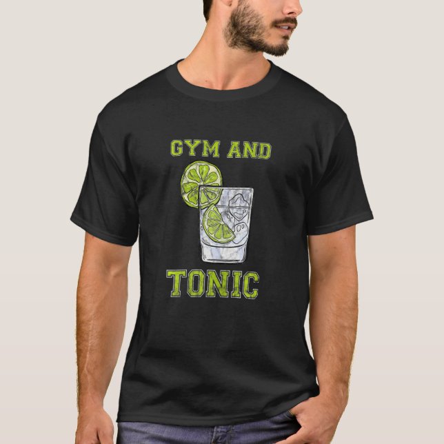 Camiseta Bar De Bebidas Gim E Gim Tônico (Frente)