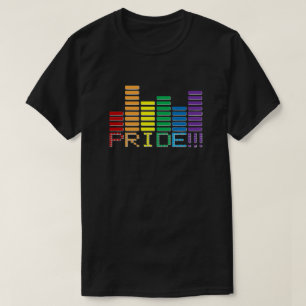 Camiseta bar de som orgulho gay Rainbow