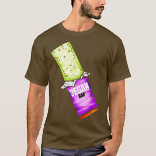 Camiseta Bar De Vegan Verde Para Vegetariano E Vegan