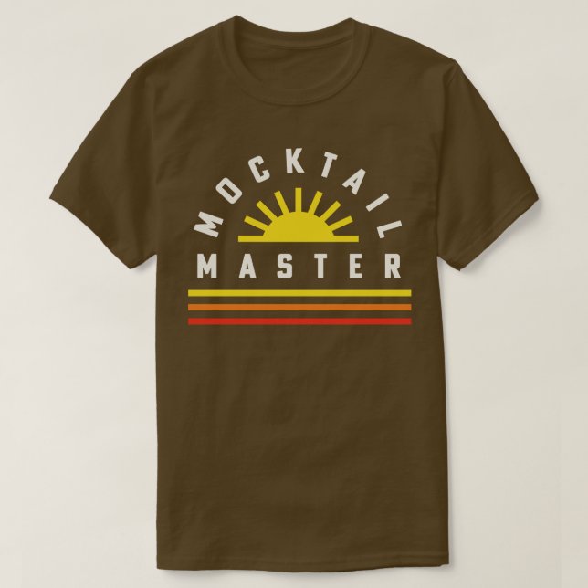 Camiseta Bar do Mocktail O Barman Recebe o Mocktail Mestre  (Frente do Design)