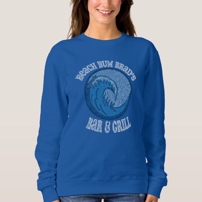 Camiseta Bar e Grill Vintage Beach Bum Brad (Frente)