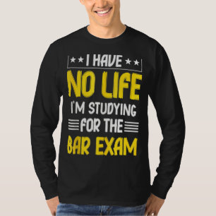 Camiseta Bar Exam Law School Formando Graduação