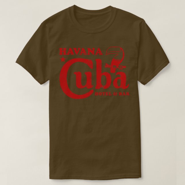 Camiseta Bar Hotel Havana Cuba (Frente do Design)