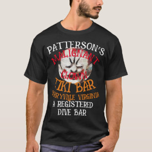 Camiseta Bar MALIGNANTE TIKI BERRYVILLE VA DE PATTERSON