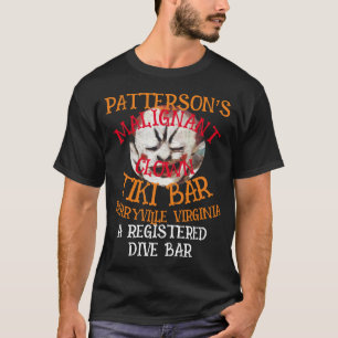 Camiseta Bar MALIGNANTE TIKI BERRYVILLE VA DE PATTERSON