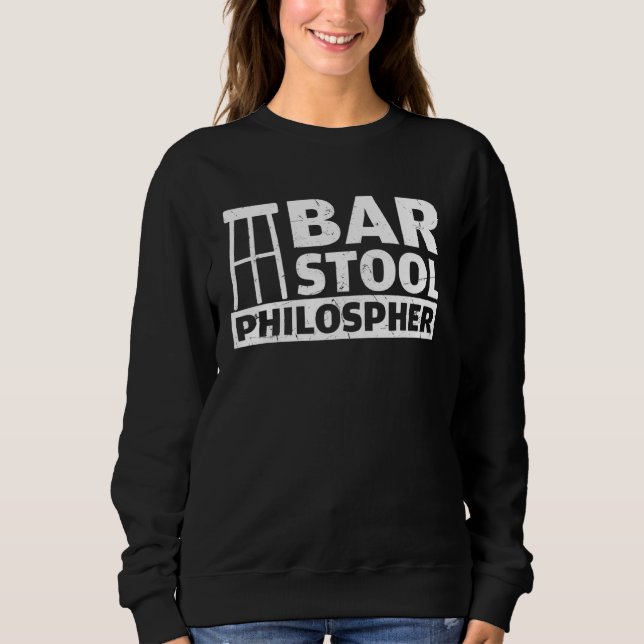 Camiseta Bar Stool Philosopher Bar  Bar (Frente)