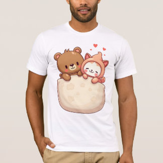 Camiseta Bär und Katze Kawaii