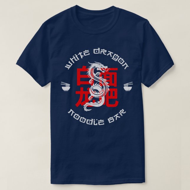 Camiseta Bar White Dragon Noodles (Frente do Design)