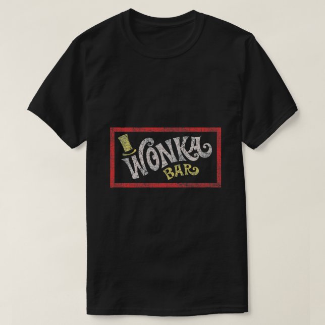 Camiseta Bar Wonka (Willy Wonka &amp; a Fábrica de Chocolat (Frente do Design)